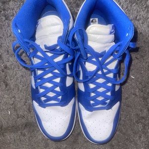 Nike sb dunk high royal blue & white. sz 13
